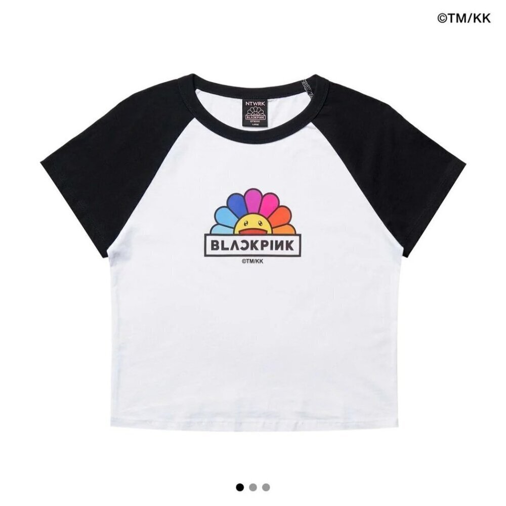 Takashi Murakami blackpink Cropped Raglan T-shirt